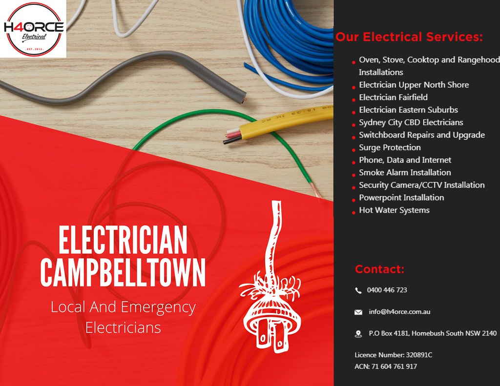Local Electrician in Campbelltown H4ORCE Electrical offers… Flickr