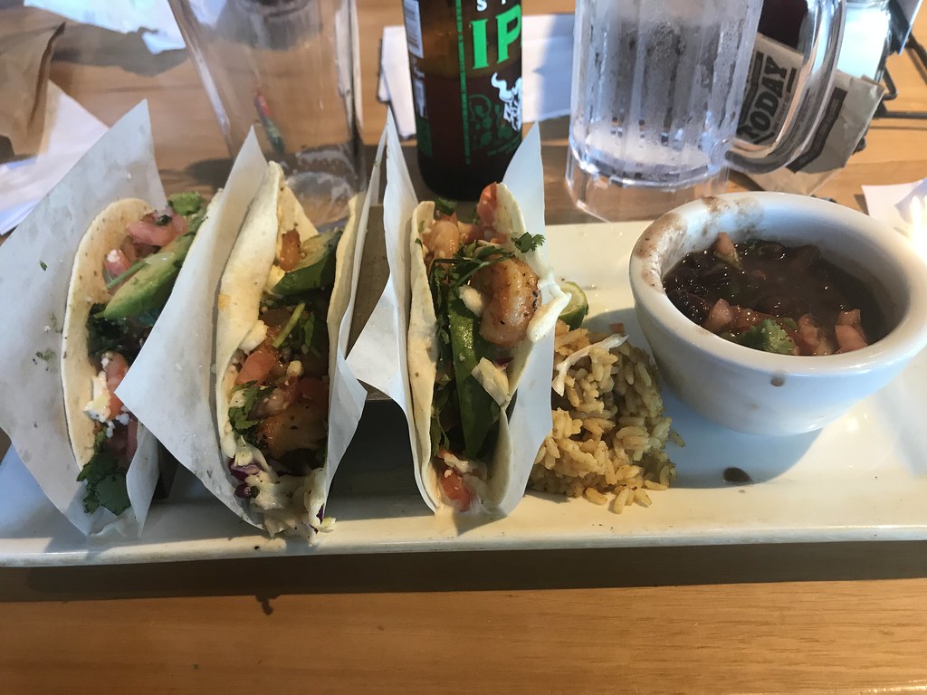 Chili’s Peoria Arizona Spicy Shrimp Tacos w rice and beans… Flickr