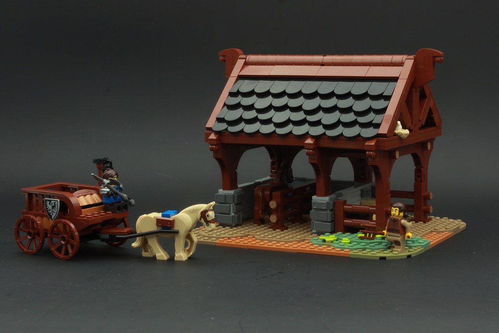 [MOC] Medieval Horse Stable (with building instructions) LEGO
