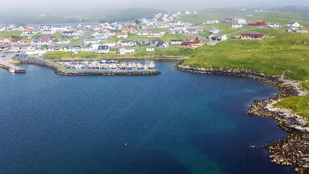 Shetland July 2021. Hamnavoe West Burra Shetland. Arthur Jordan