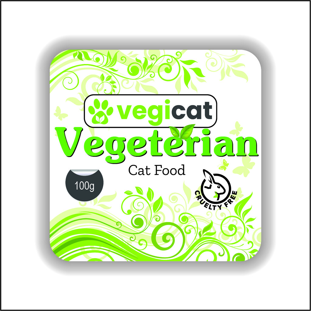 Vegetarian cat food label design "Vegetarian Cat Food" lab… Flickr