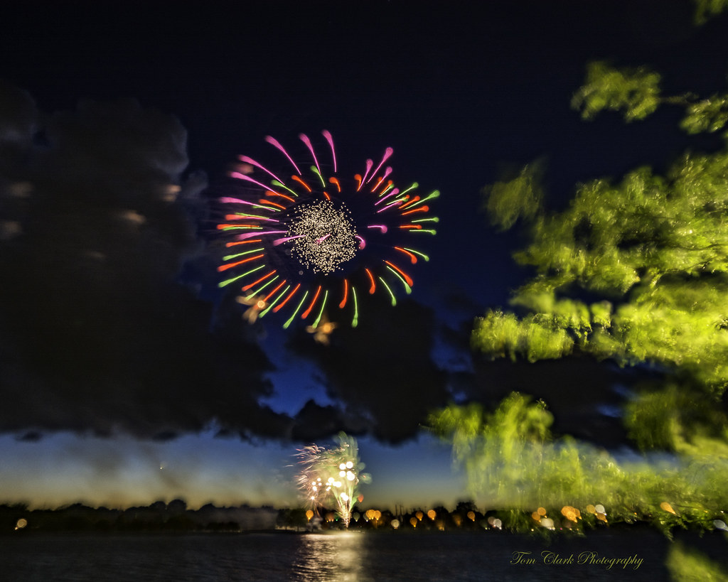 Bay City Fireworks 2021 shot from Real Seafood deck Flickr