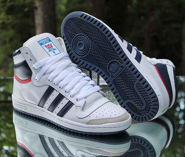 Adidas Originals Top Ten Hi OG Men’s Size 9 White Blue Red… Flickr