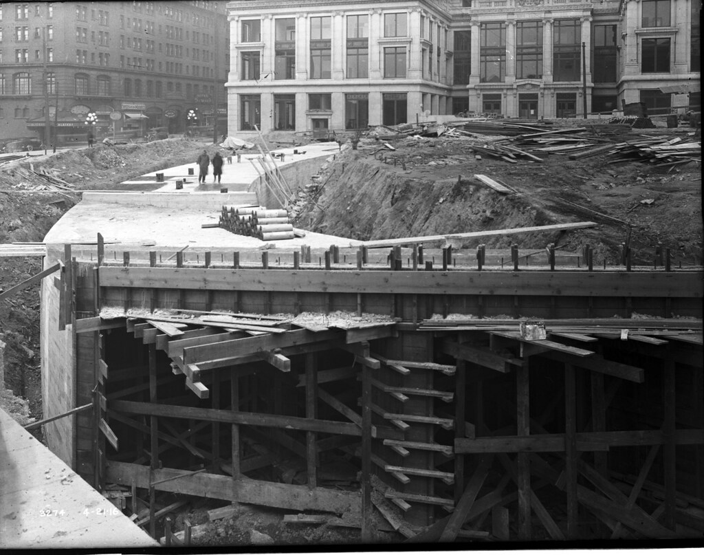 Construction near King County Courthouse, 1916 Item 989, E… Flickr