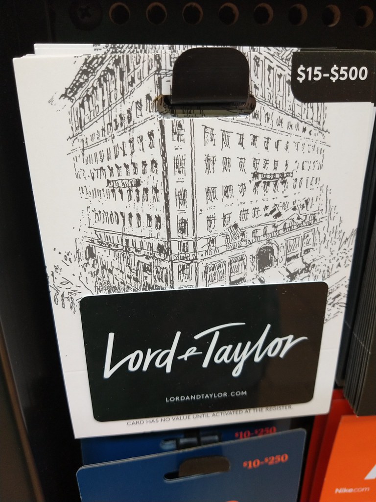 Lord and Taylor gift card Castleton Square Mall Indianapol… Flickr