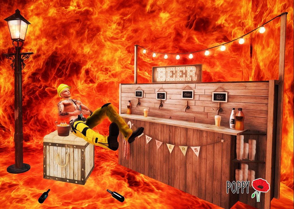 How can we sleep when our world is Burning Poppys_Second_Life Flickr