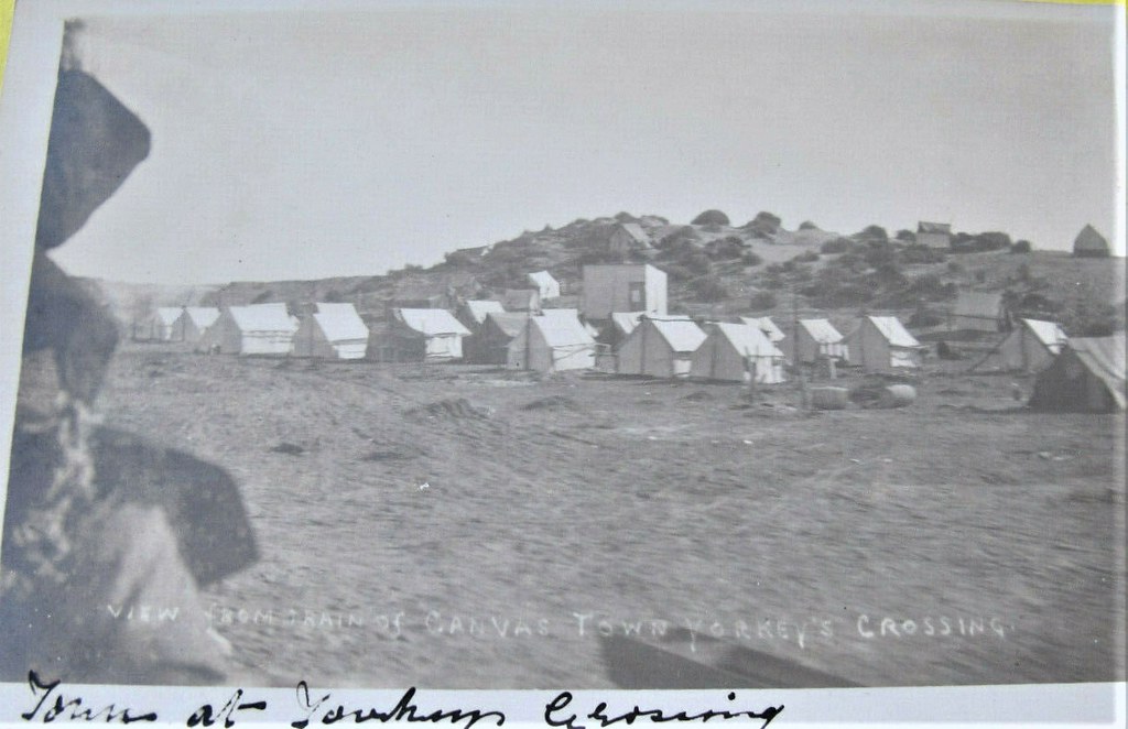 View from train of Canvas Town at Yorkey's Crossing, South… Flickr
