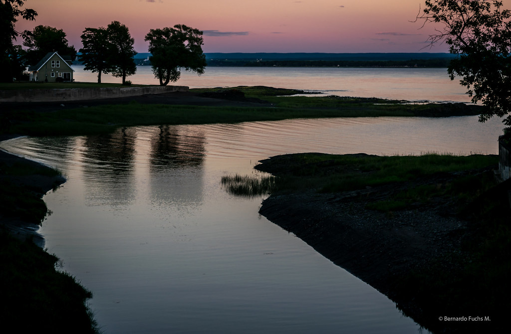 Rivière Lafleur Sunset. Île d´Orléans, Québec Bernardo Fuchs Flickr