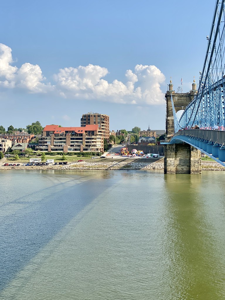 Licking Riverside from Roebling Bridge, Covington, KY Flickr