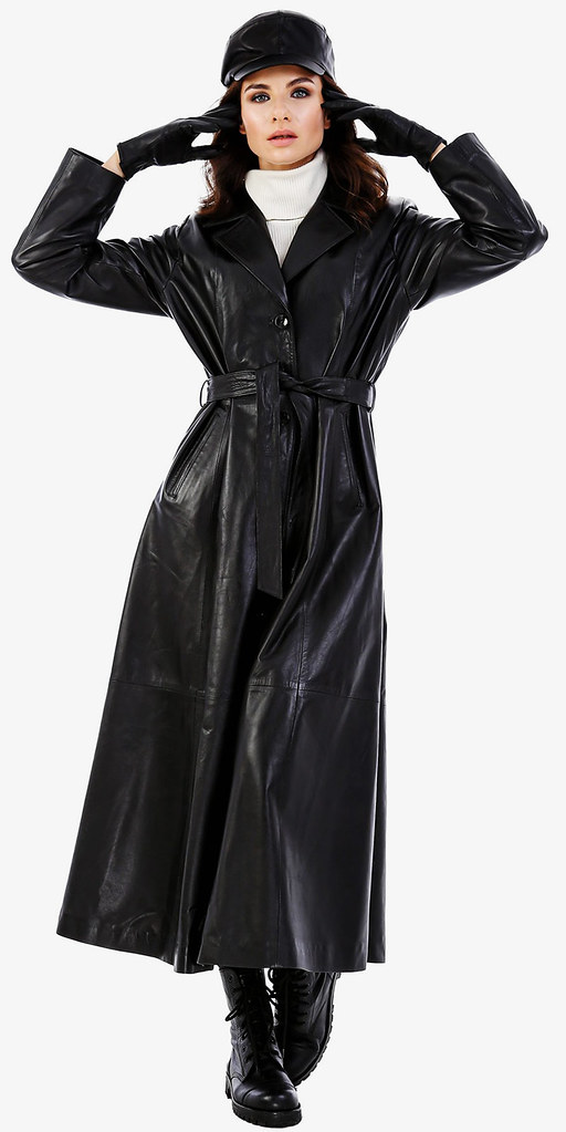 Long leather coat andy lee Flickr