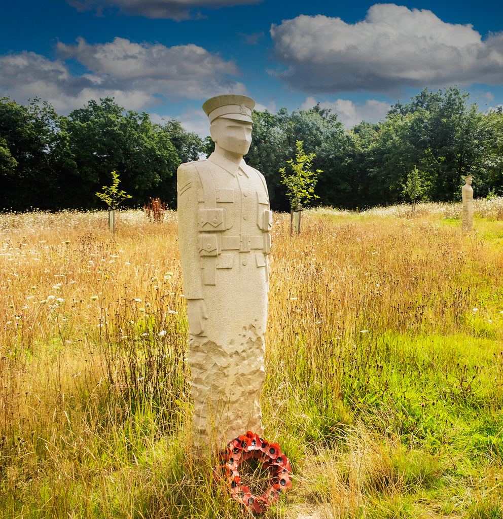 Soldier in the fields Langley Vale wood Derek H Chivers Flickr