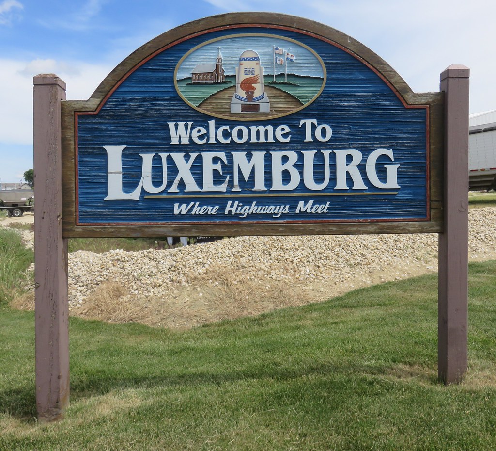 to Luxemburg Sign (Luxemburg, Iowa) Luxemburg, Iow… Flickr