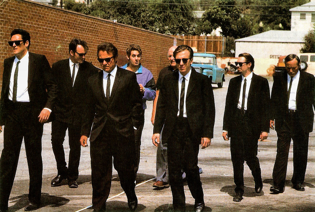 Michael Madsen, Quentin Tarantino, Harvey Keitel, Chris Penn, Lawrence