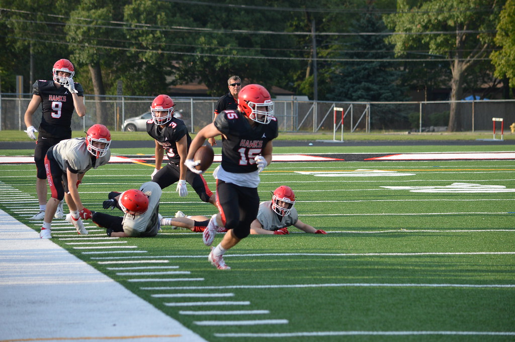 MSFB, Varsity Scrrimmage (20210820) 023 Maine South Football Flickr