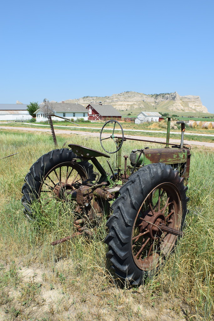 Antique Nebraska Tractor Farming from the past. Flickr