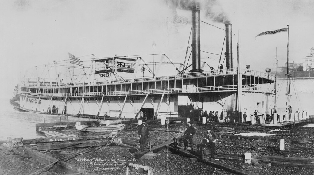 Sprague, Towboat, towing Coal, "Cirkut" photo by J.C. Coov… Flickr