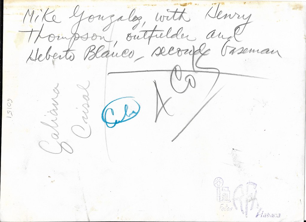 1947 ThompsonGonzalezBlanco Negro League Photograph Flickr