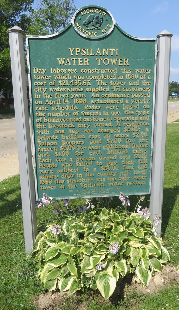 Ypsilanti Water Tower Marker (Ypsilanti, Michigan) Flickr