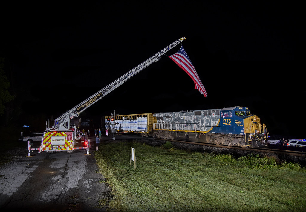 Small Town Salute The Lafollette Fire Department drapes Ol… Flickr