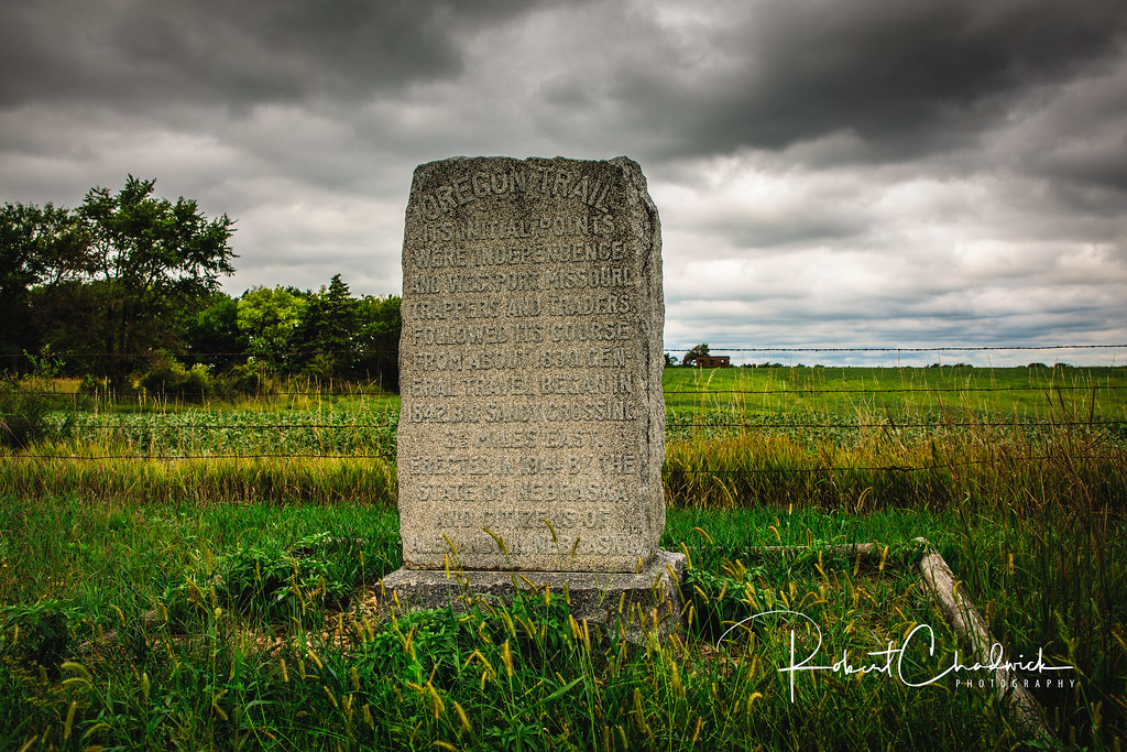 Oregon Trail Marker South of Alexandria, Nebraska (Thayer … Flickr