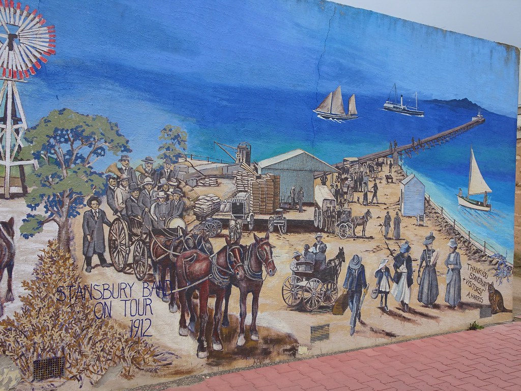 Stansbury. Yorke Peninsula. Historical mural on the local … Flickr
