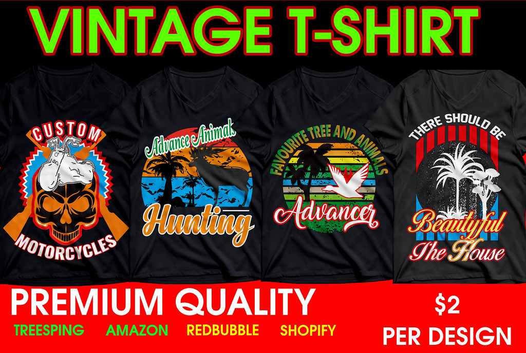 custom typography and trendy, vintage t shirt design withi… Flickr