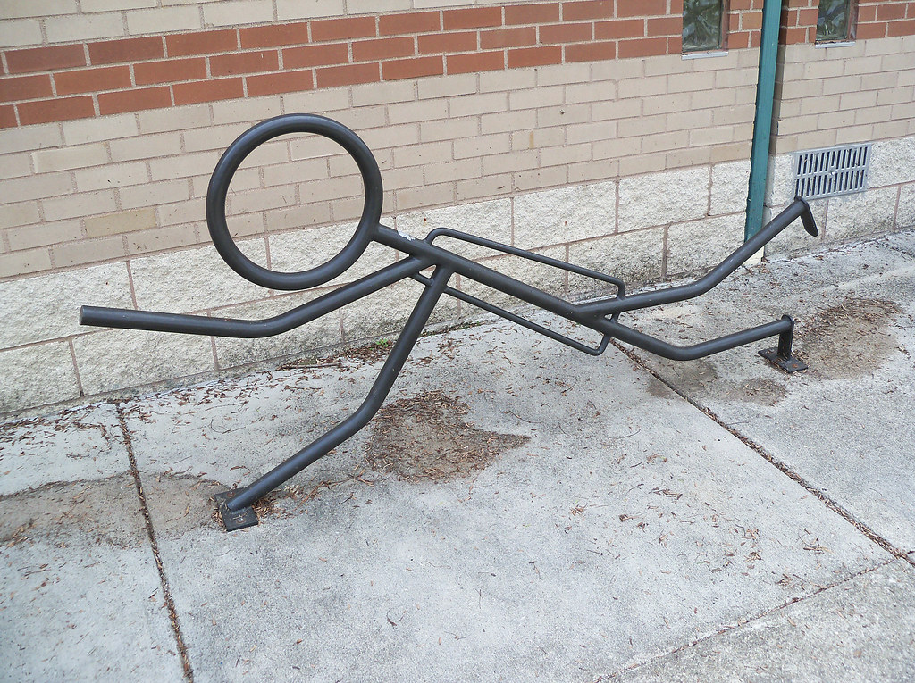 OH Dublin Bike Rack 14 Bike rack sculpture at Earlington… Flickr