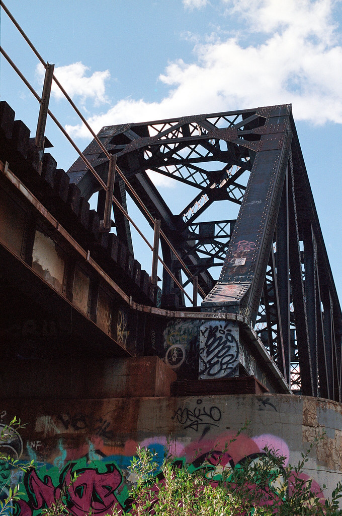 Train Bridge 2 Bowness Park, Calgary Canon A1 / Kodak Co… Flickr