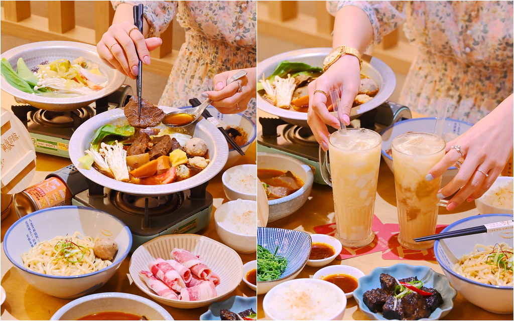 有春茶館大墩店_台中南屯：好爽大肉量川味牛肉鍋必點！甘草芭樂特調飲濃郁必喝！