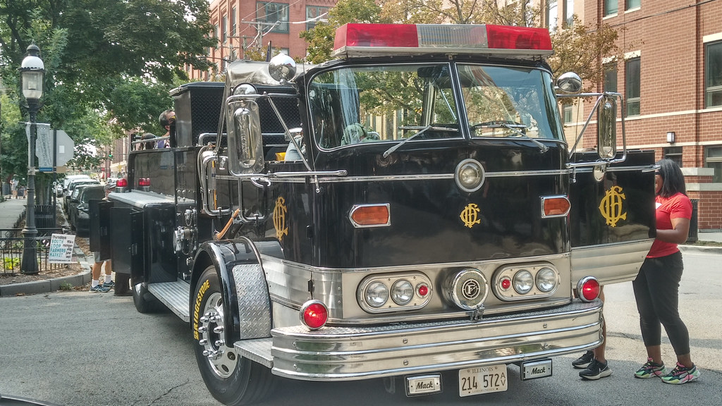 Black Fire Truck 1 This truck took visitors on a short to… Flickr