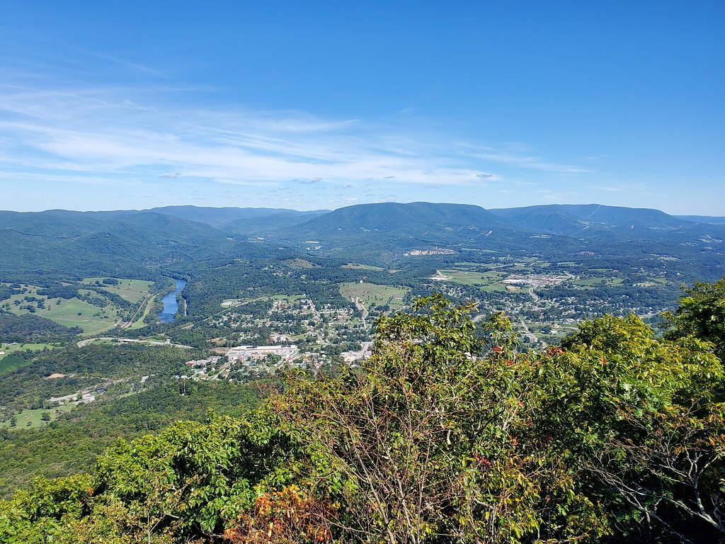 Angel's Rest View Rock View of Pearisburg, VA. Located 2.5… Flickr