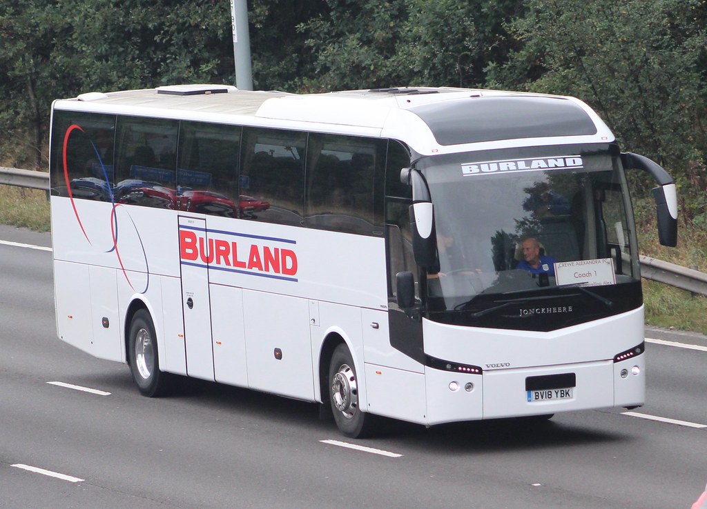 Burland CoachesNantwich BV18YBK taking Crewe Alex support… Flickr