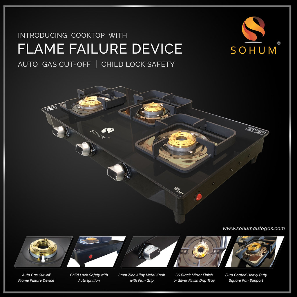 Sohum’s gas stoves with Flame Failure Device and Child loc… Flickr