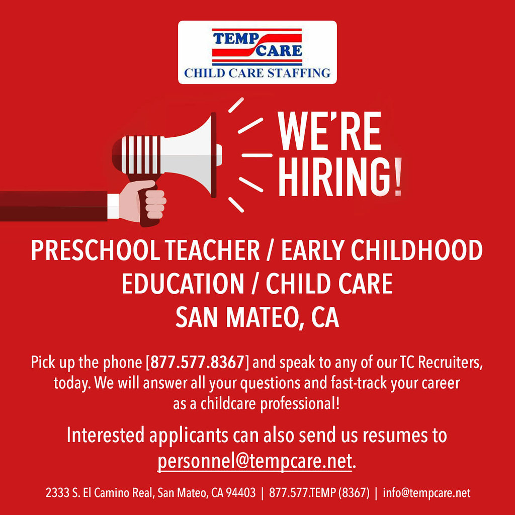 WE ARE HIRING !!! Preschool Teacher / Early Childhood Educ… Flickr