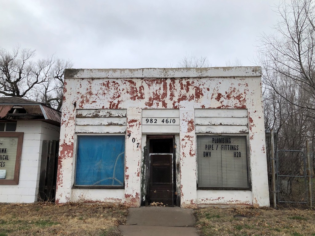 Pawnee Rock, KS Abandoned Business Front Austin Dodge Flickr