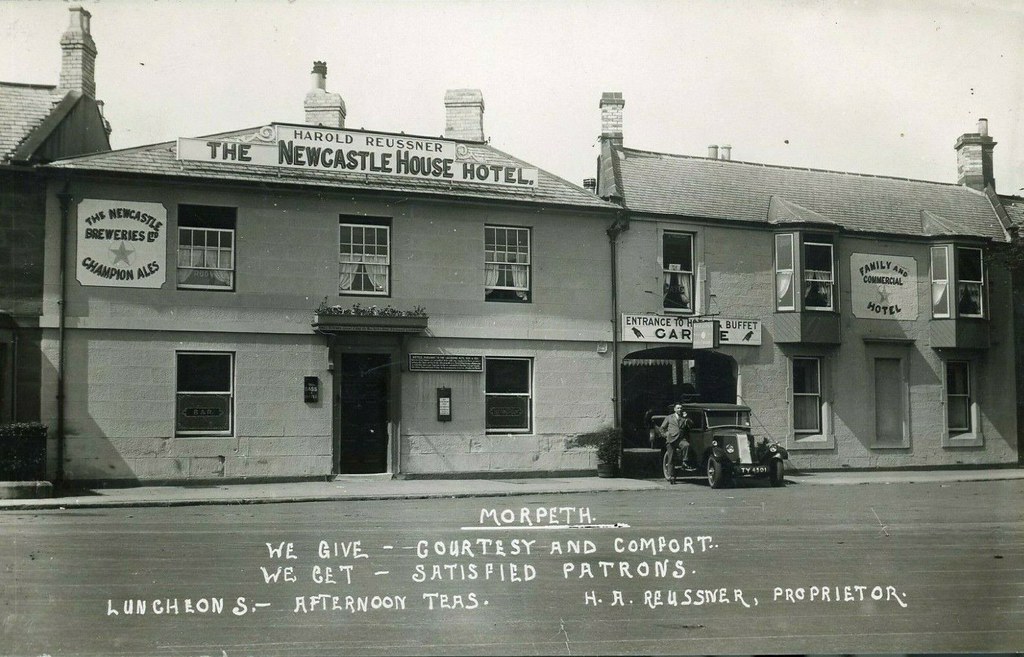 The Newcastle House Hotel, Morpeth in 1931 Billy Embleton Flickr