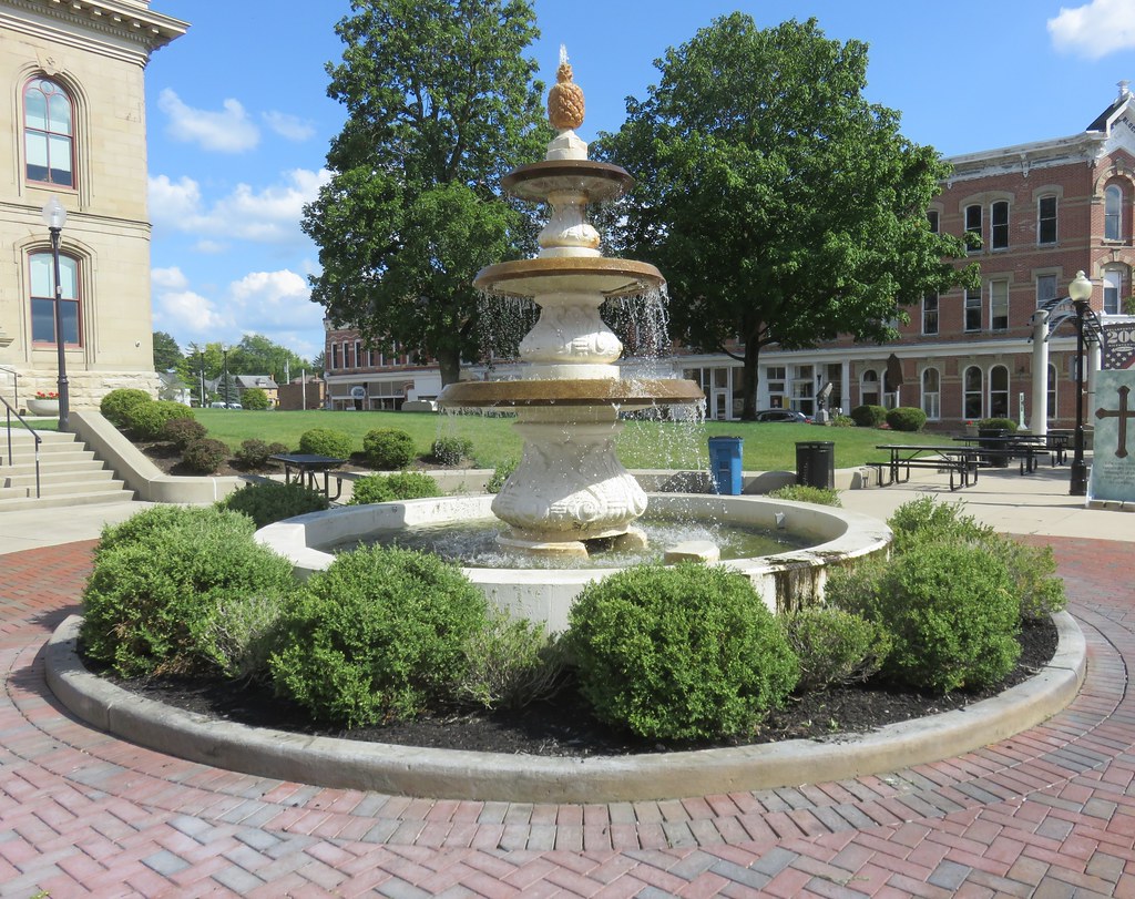 Logan County Courthouse Fountain (Bellefontaine, Ohio) Flickr