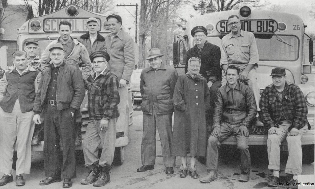 Deposit, NY Central School, 1957 buses & drivers Flickr