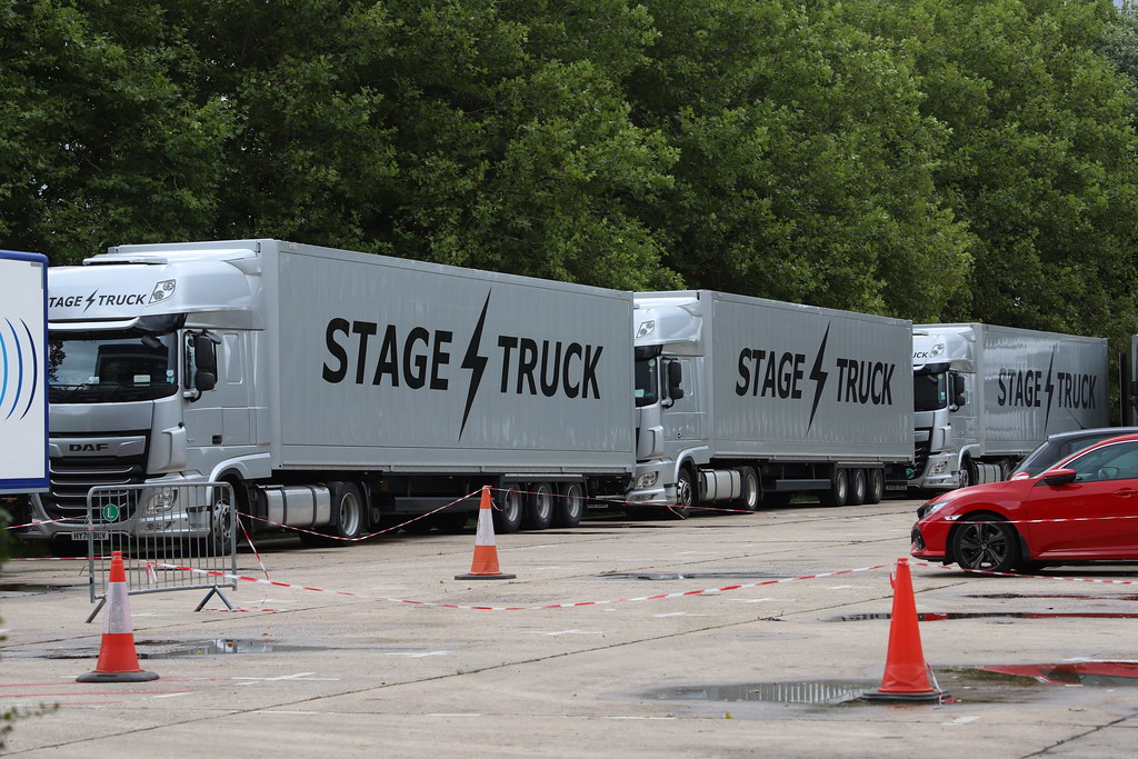 Film company vehicles in the Pavilion Car Park Stephen Middleton Flickr