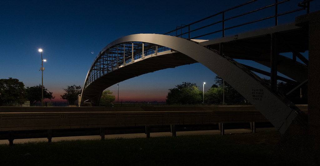 Dawn Crossing North Ave Bridge over Lake Shore Drive