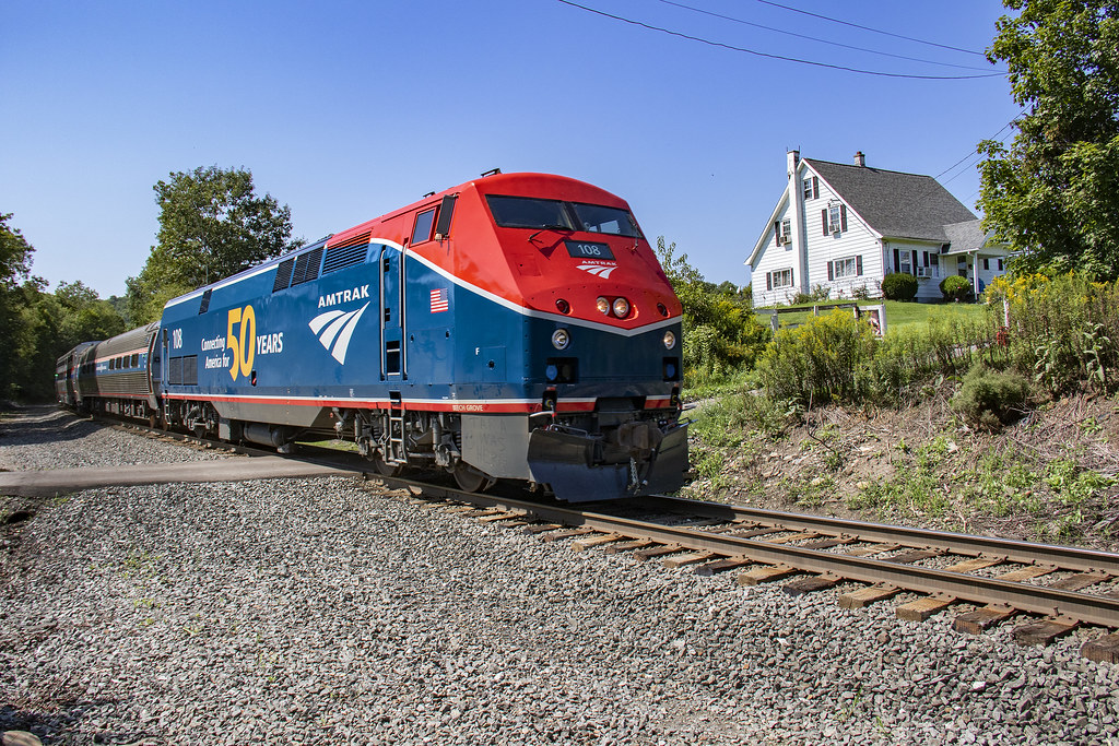 Amtrak 108 at Harpursville, NY Norfolk Southern Amtrak t… Flickr