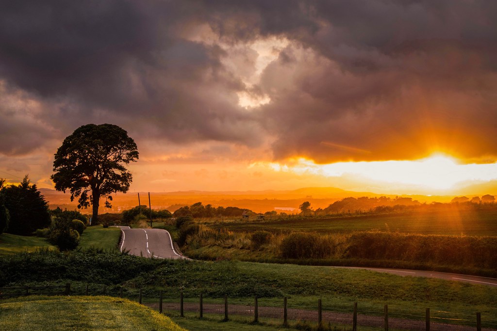 Sunset Fife, Scotland. Val Moir Flickr
