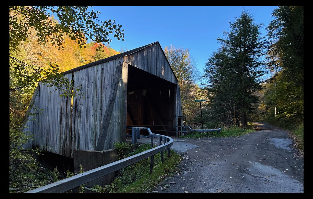 Dry Brook Road Eagle Ledge Road covered bridge junction Flickr