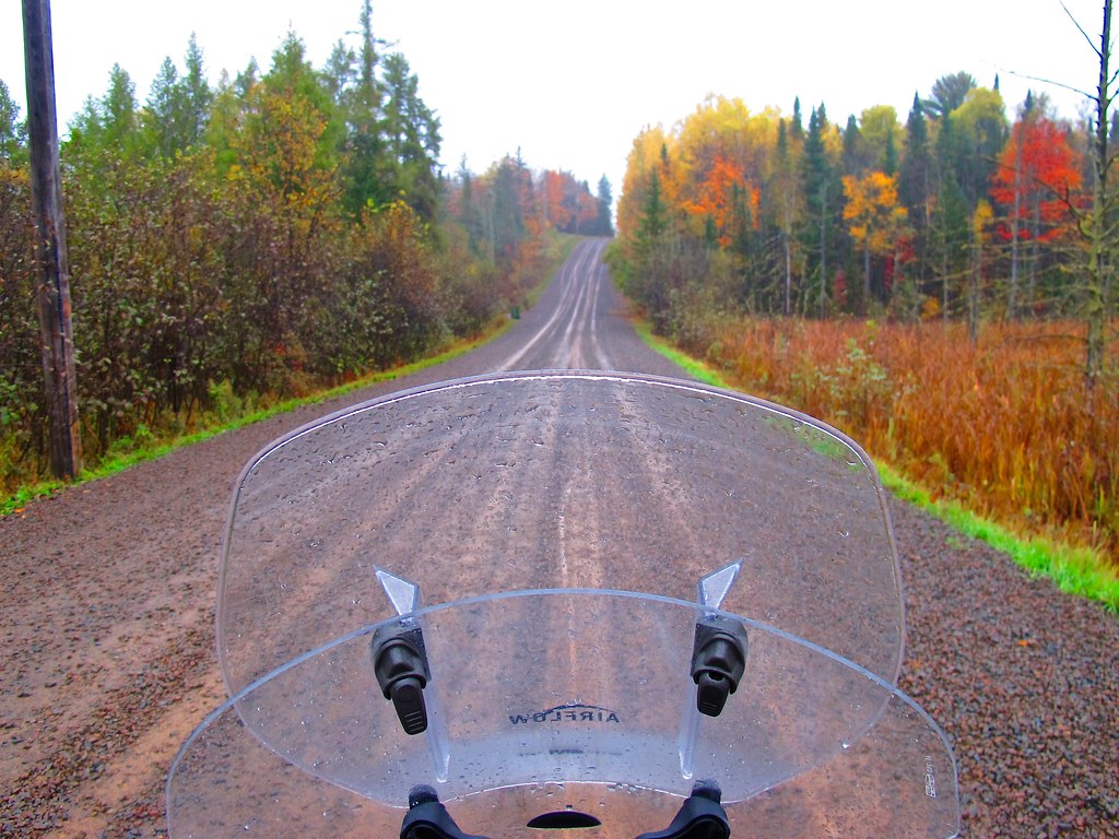 Driving up to Pine Hill, Quebec. Wet gravel road very slip… Flickr