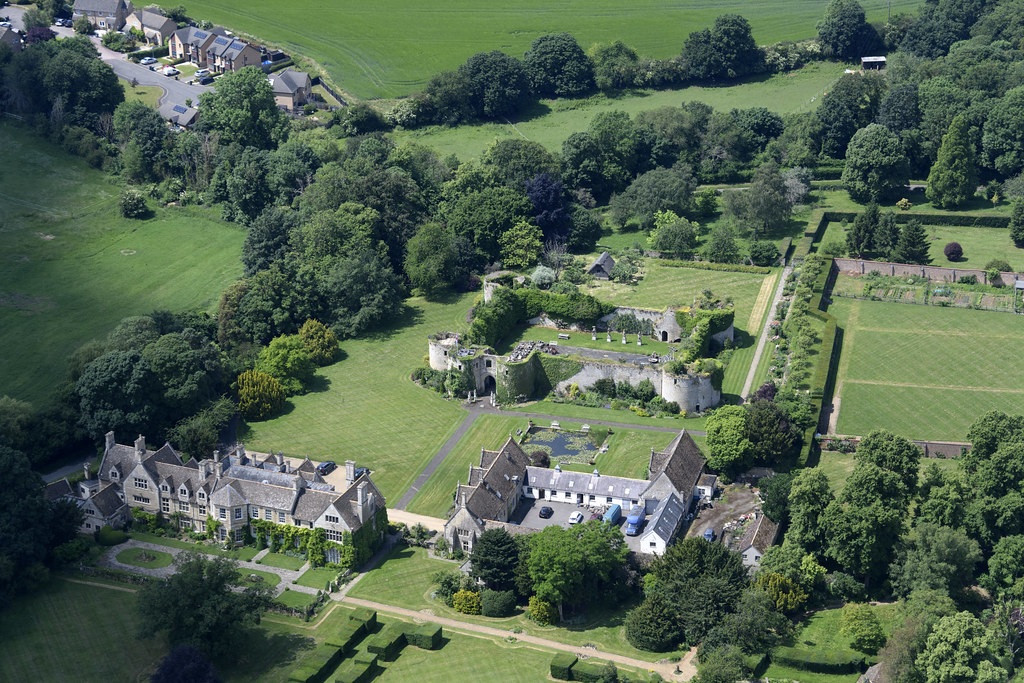 Barnwell Castle aerial image near Oundle in Northamptons… Flickr