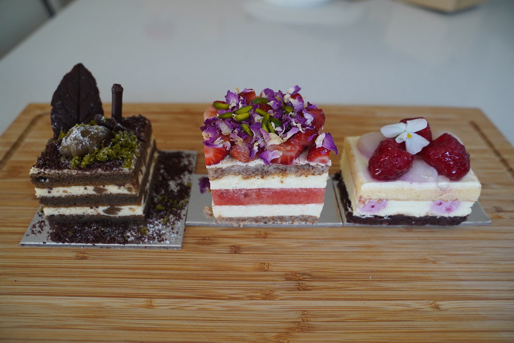 Japanese Forest, Strawberry Watermelon, Lychee Raspberry cakes AUD10