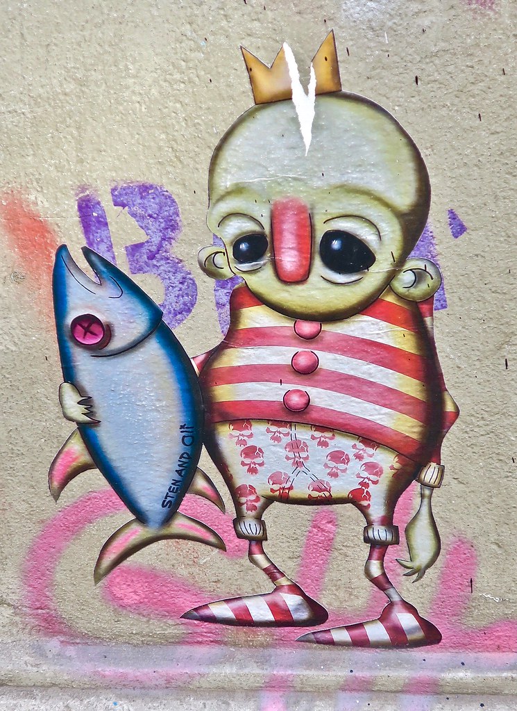 Sten and Oli, London, UK Pasteup street art by Sten and O… Flickr