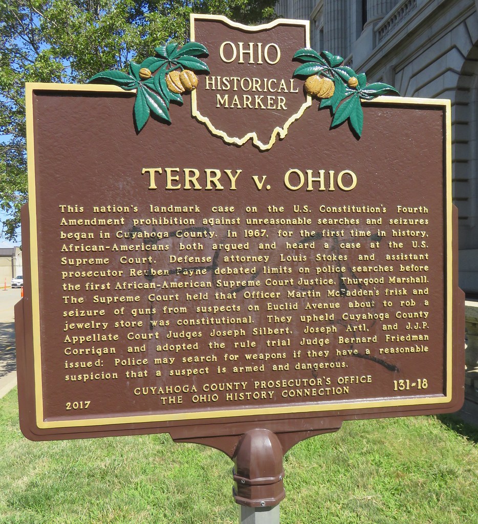 Terry v. Ohio Marker (Cleveland, Ohio) Located near the 19… Flickr