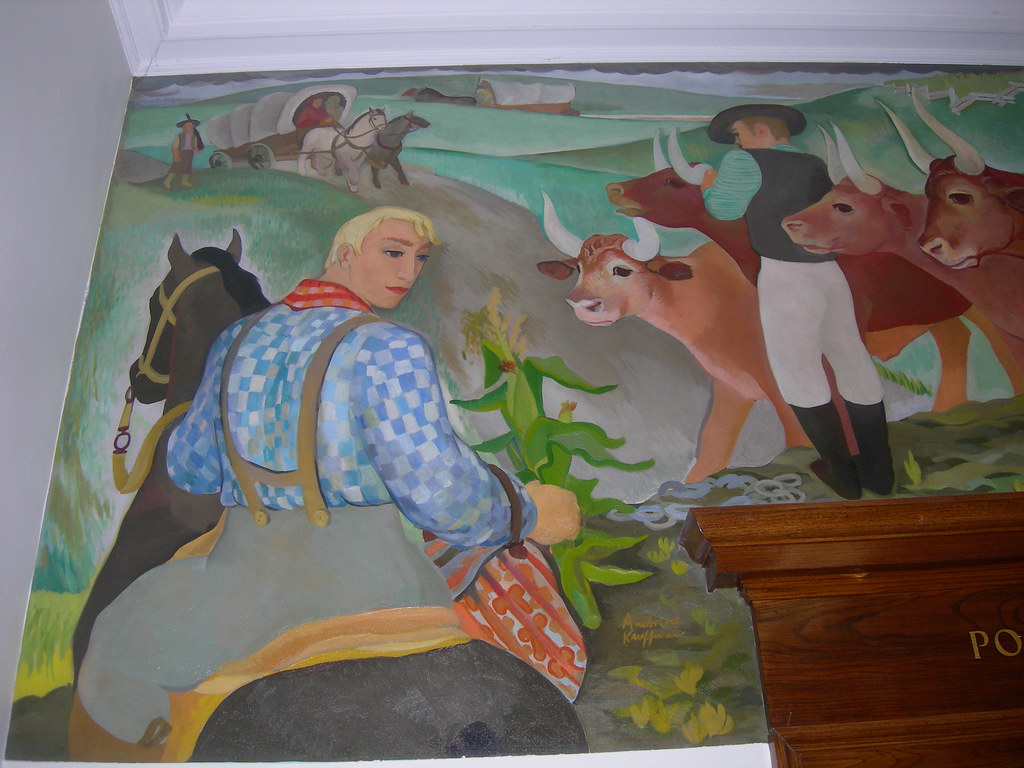 Ida Grove Iowa Post Office Mural New deal mural entitled "… Flickr