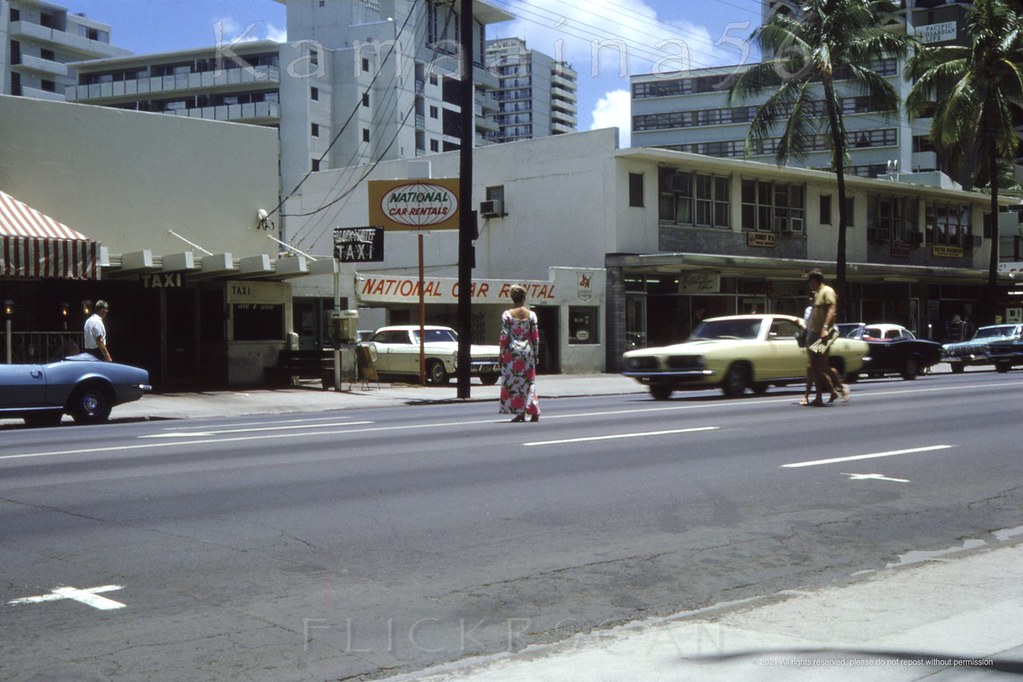 National Car Rental Waikiki 1968 View is looking mauka (in… Flickr